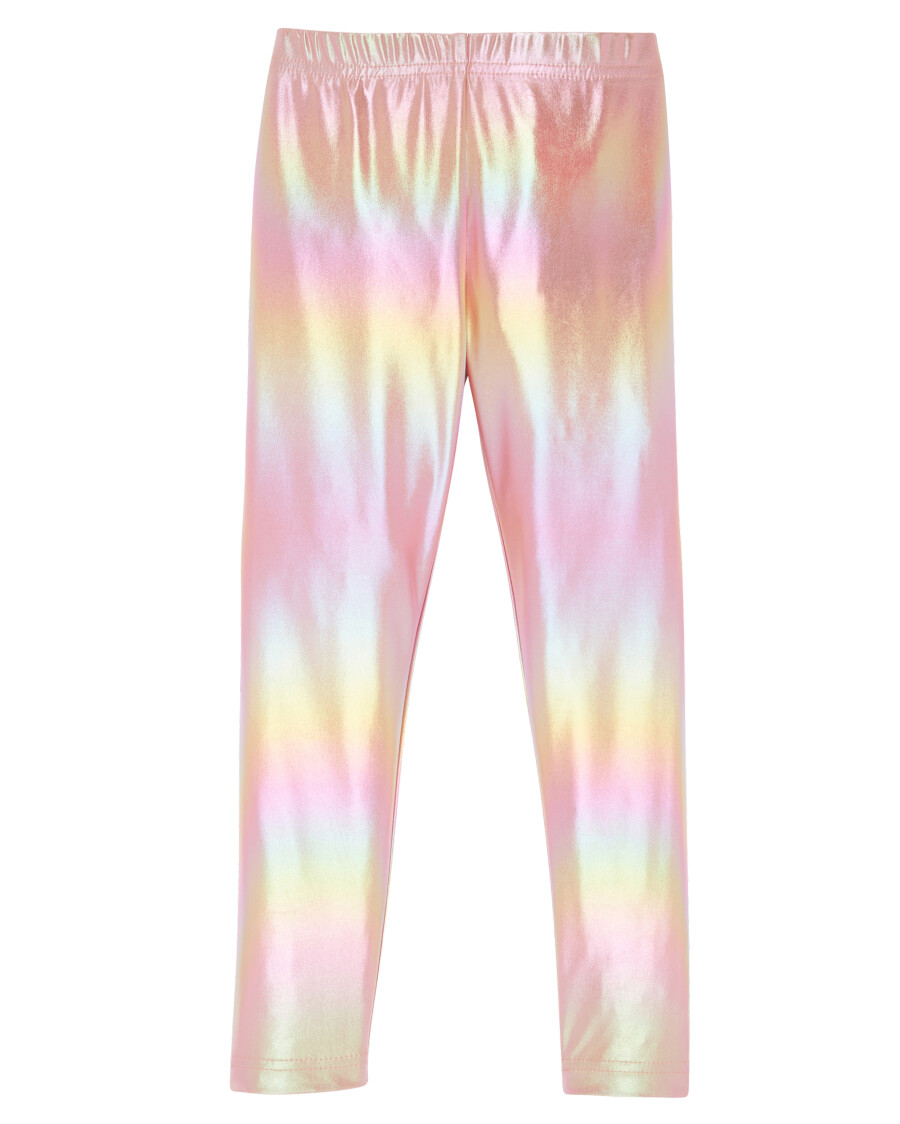 Leggings in Metallic-Optik