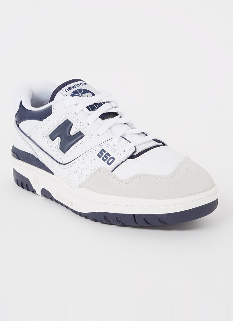 Teniși New Balance 550 cu detalii din piele întoarsă
