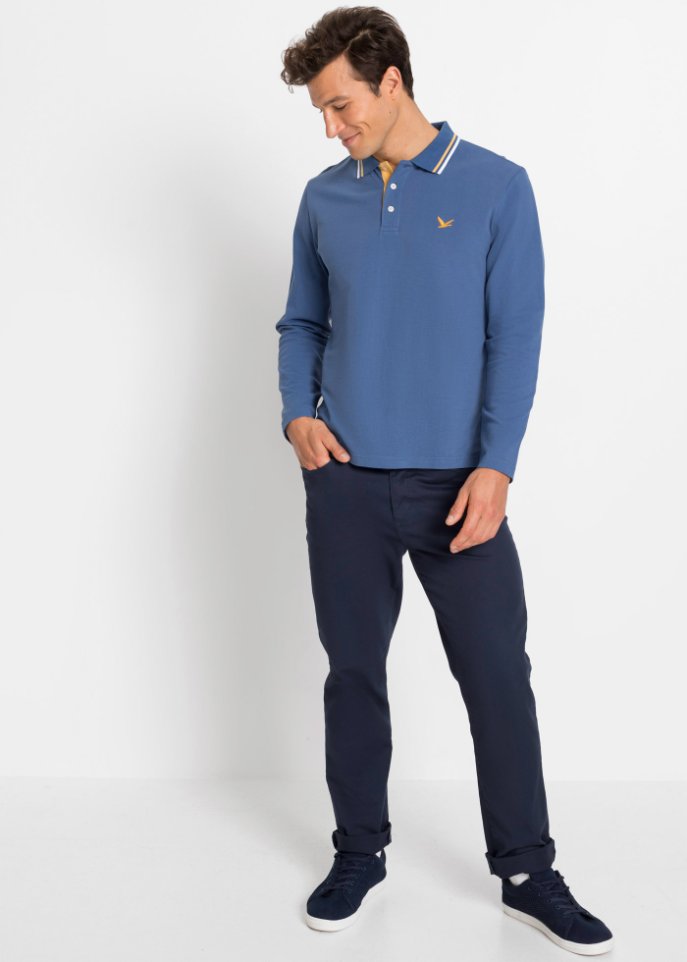 Poloshirt, Langarm (2er Pack)