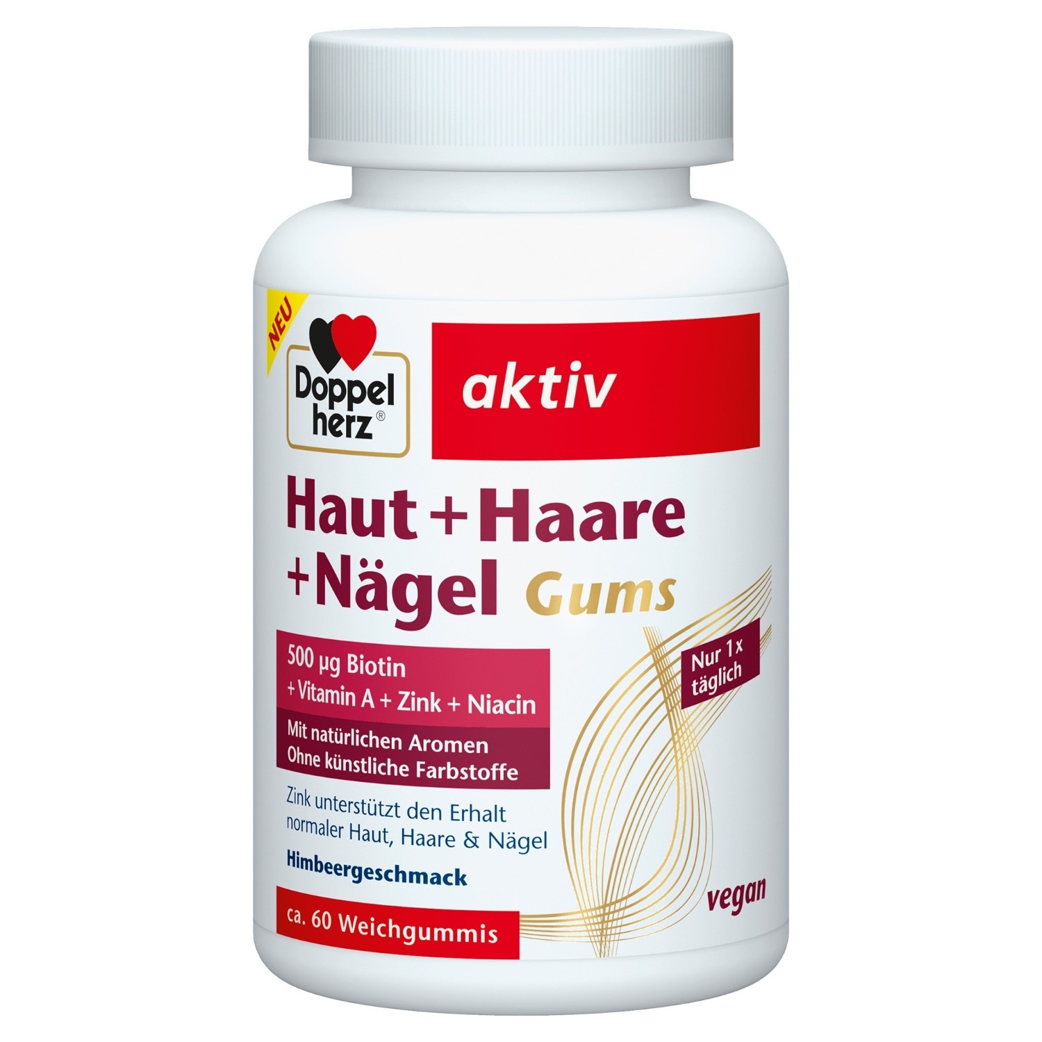 Doppelherz Haut + Haare + Nägel 60 Gums