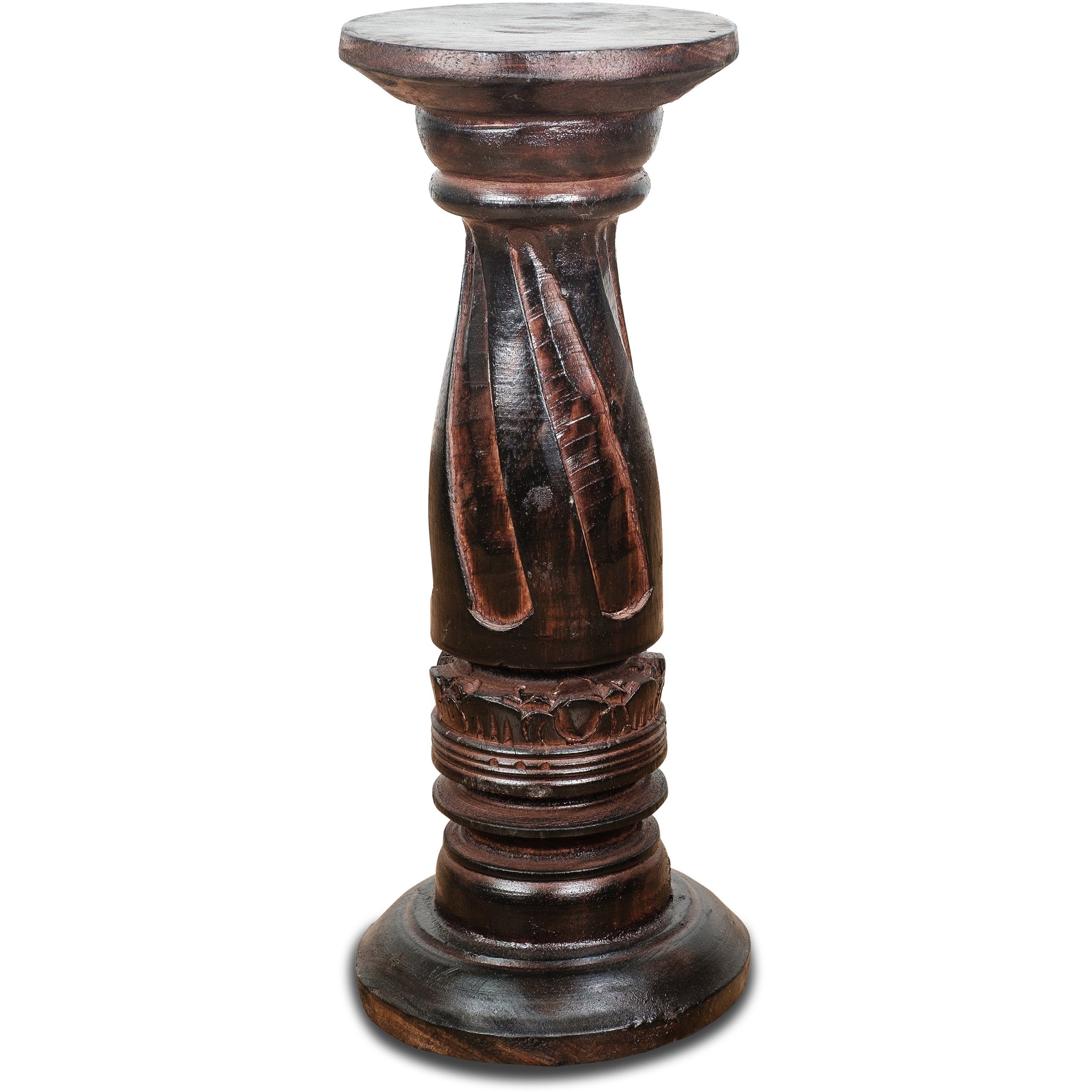 livasia Dekosäule Balinesische Säule aus Holz, Rotation, handgefertigt