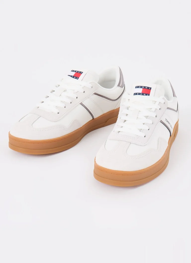 Tommy Hilfiger  The Greenwich sneaker met leren details en logo