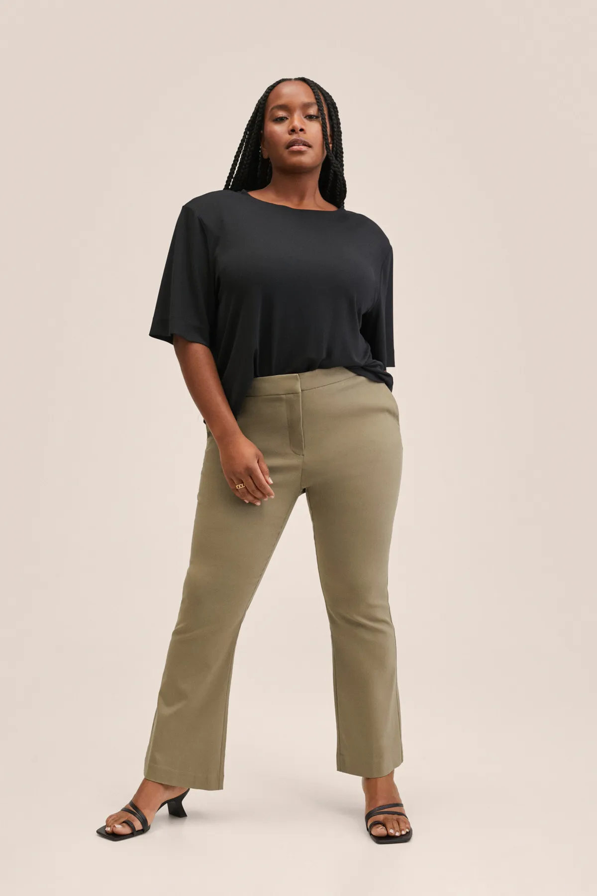 MANGO  27003267 Damen/Mädchen Khaki