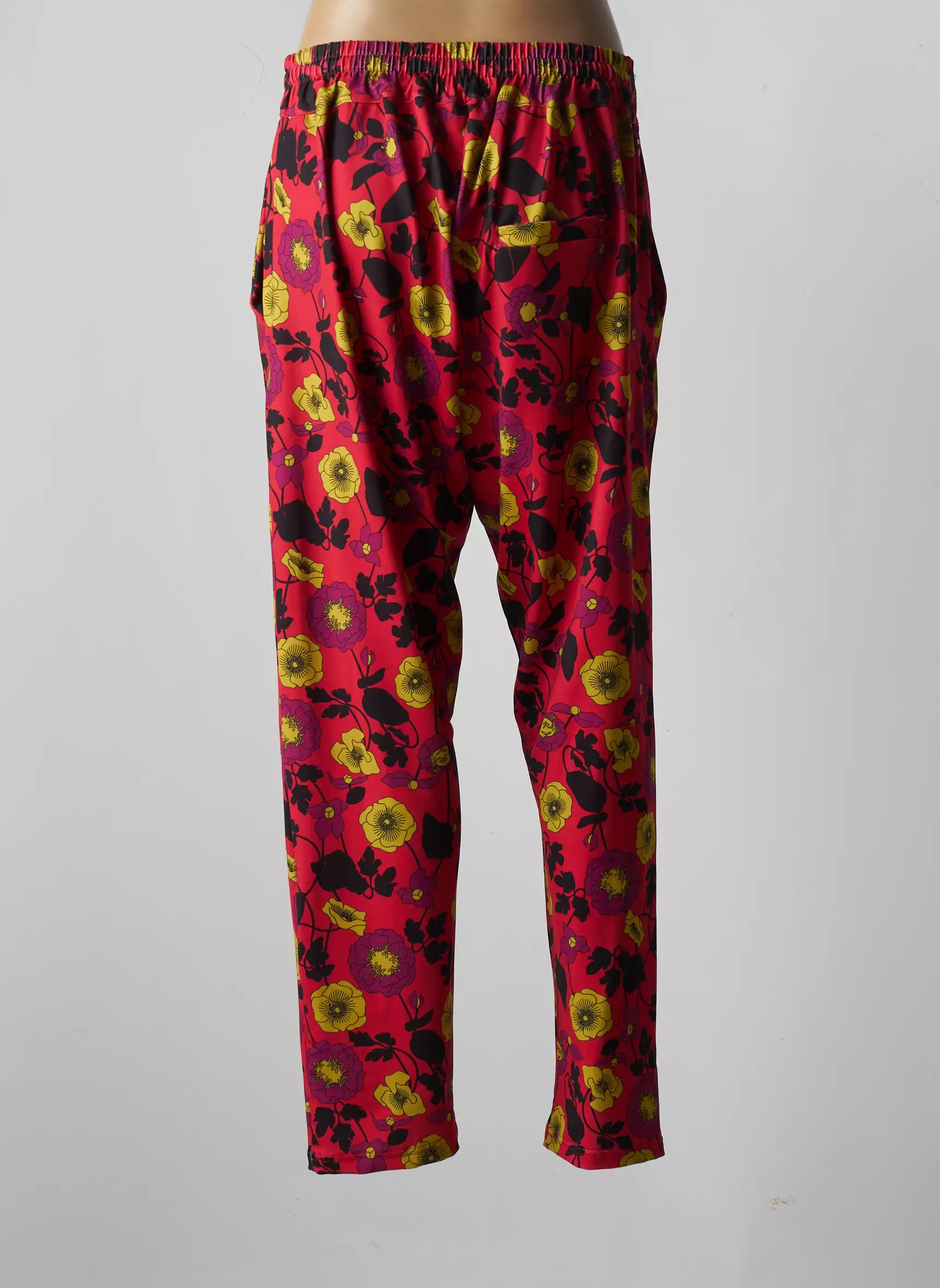 Love By Md Pantalons Droits Femme couleur rouge