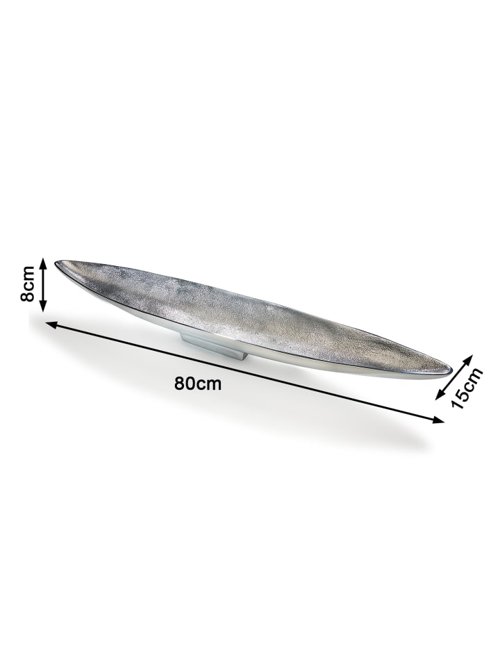 kobolo Dekoschale SILVBOAT80 in Silber günstig kaufen onesize