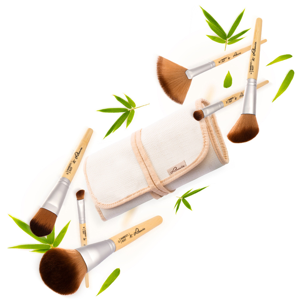 luvia Bamboo's Leaf Kit de Pinceaux de Maquillage