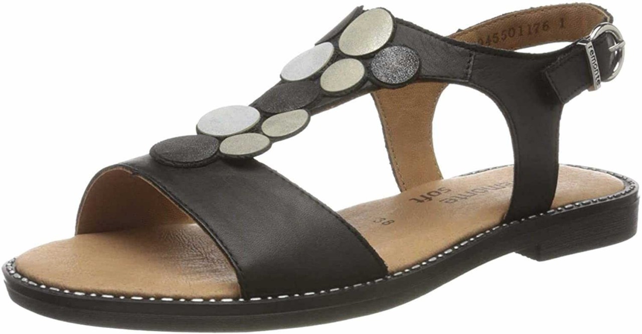 REMONTE Riemchen Sandalen schwarz Sandalette