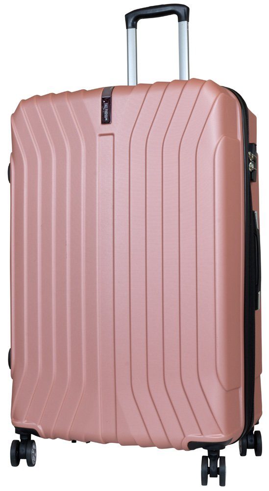Trendyshop365 Hartschalen-Trolley Almeria 119 Liter, Größe XL, 4 Rollen, extra groß, Dehnfalte, Zahlenschloss