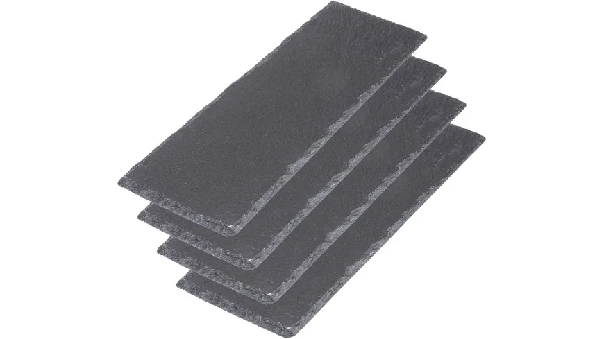 WESTMARK 4 Servierplatten Naturschiefer »Tapas + Friends«, 30 x 10 cm