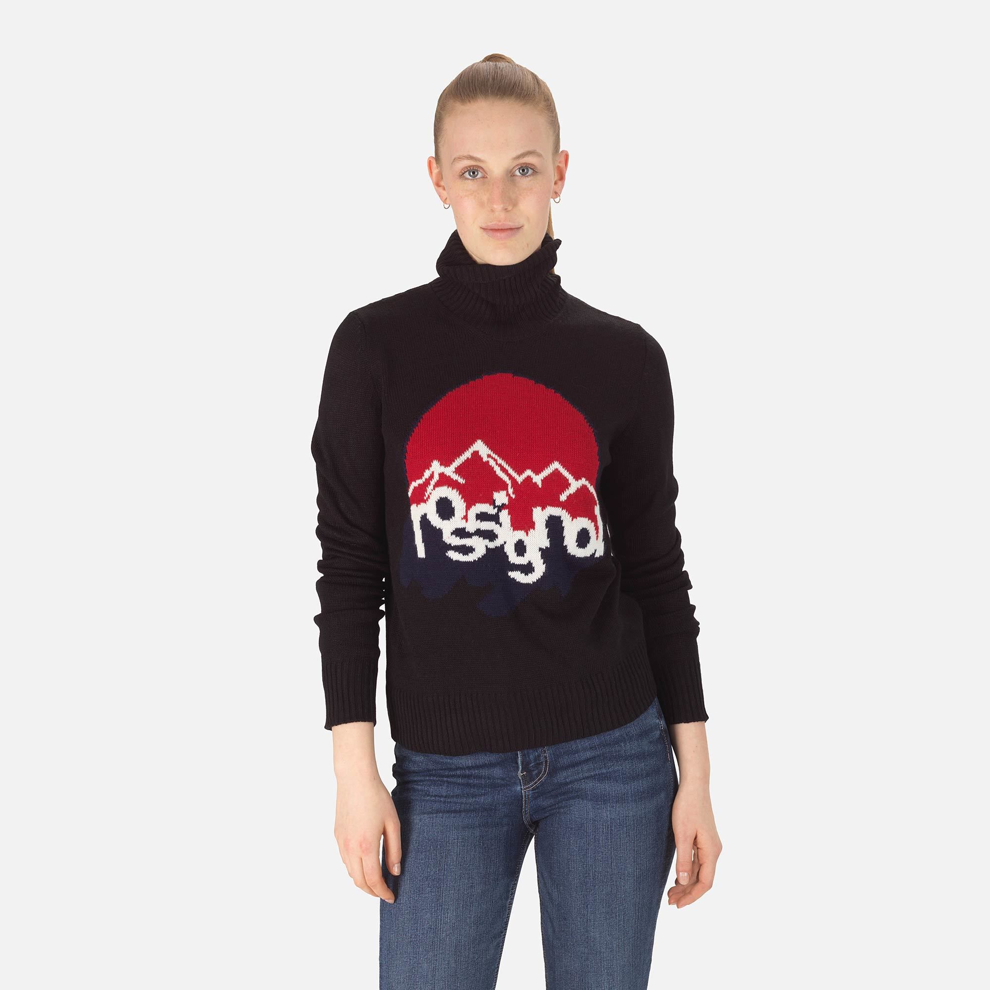 Pull à col roulé en maille Femme