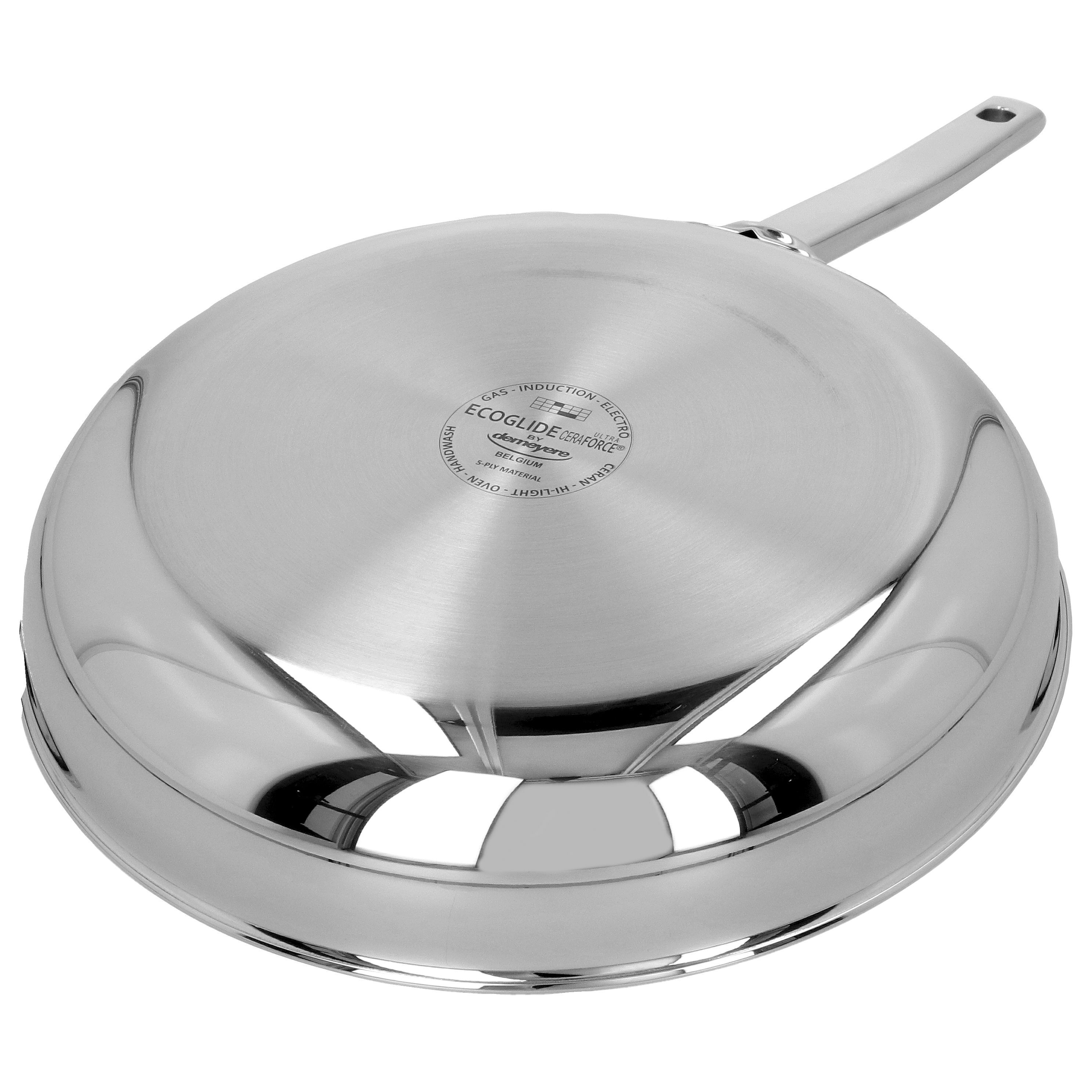 Bratpfanne 28 cm, 18/10 Edelstahl, Silber