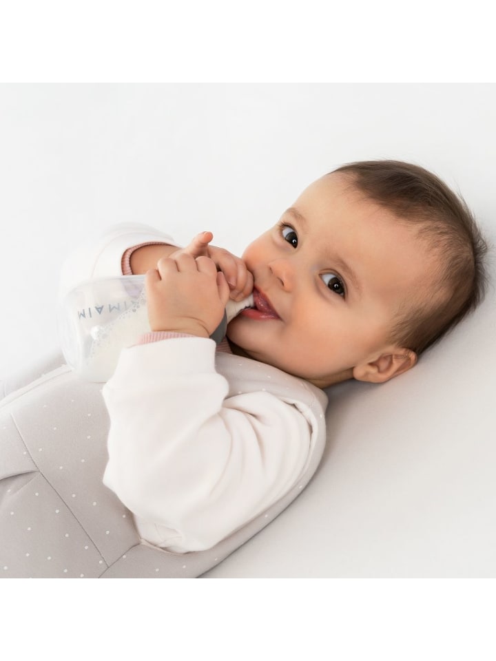 MiaMia PP-Flasche 4er Pack 140 ml & 260 ml   Silikon-Trinksauger in grau günstig kaufen onesize