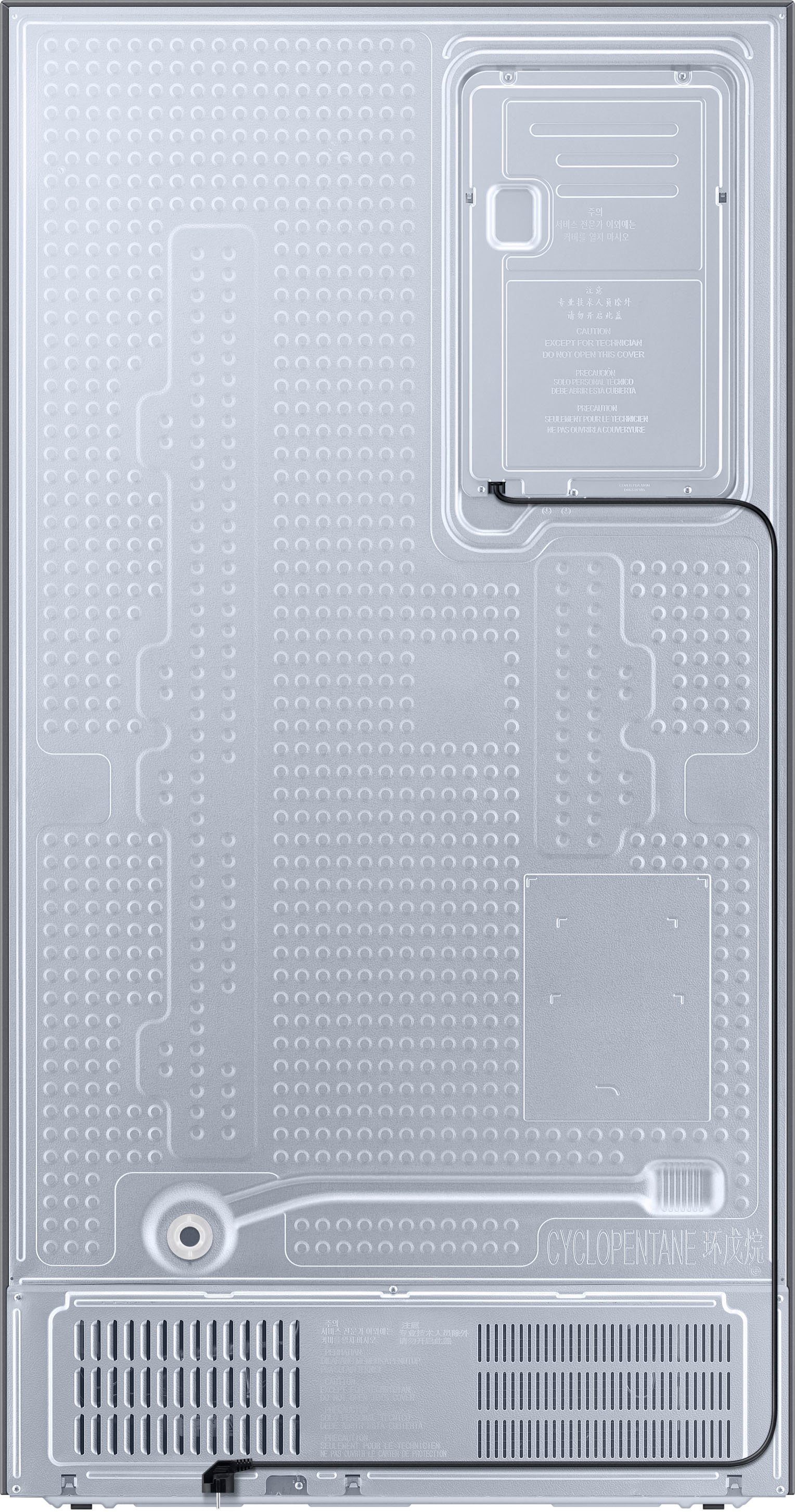 Samsung Side-by-Side RS8000 RS6GA854CSL, 178 cm hoch, 91,2 cm breit, interner Wassertank-kein Festwasseranschluss nötig