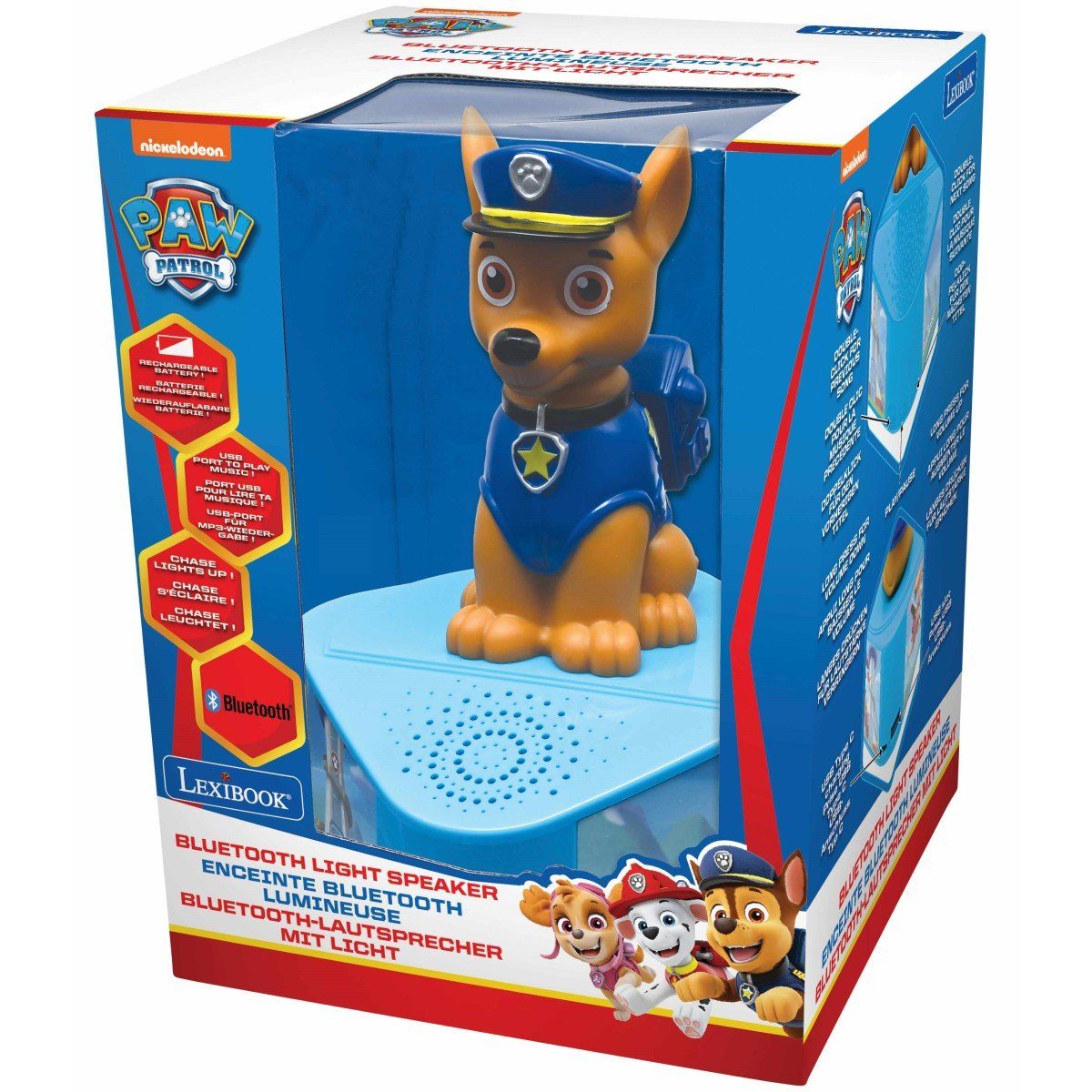 Lexibook® Paw Patrol Bluetooth-Lautsprecher mit beleuchteter-Figur CD-Player
