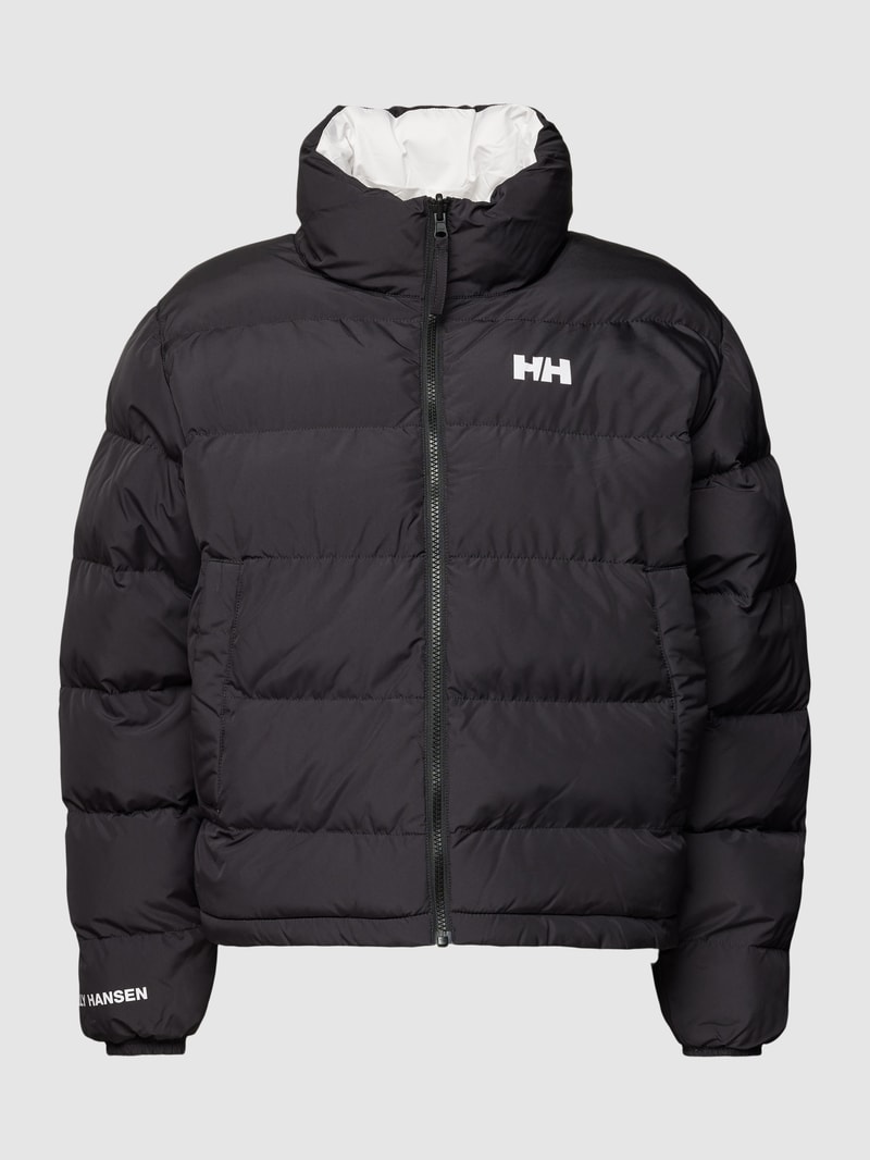 Steppjacke mit Wendefunktion in schwarz