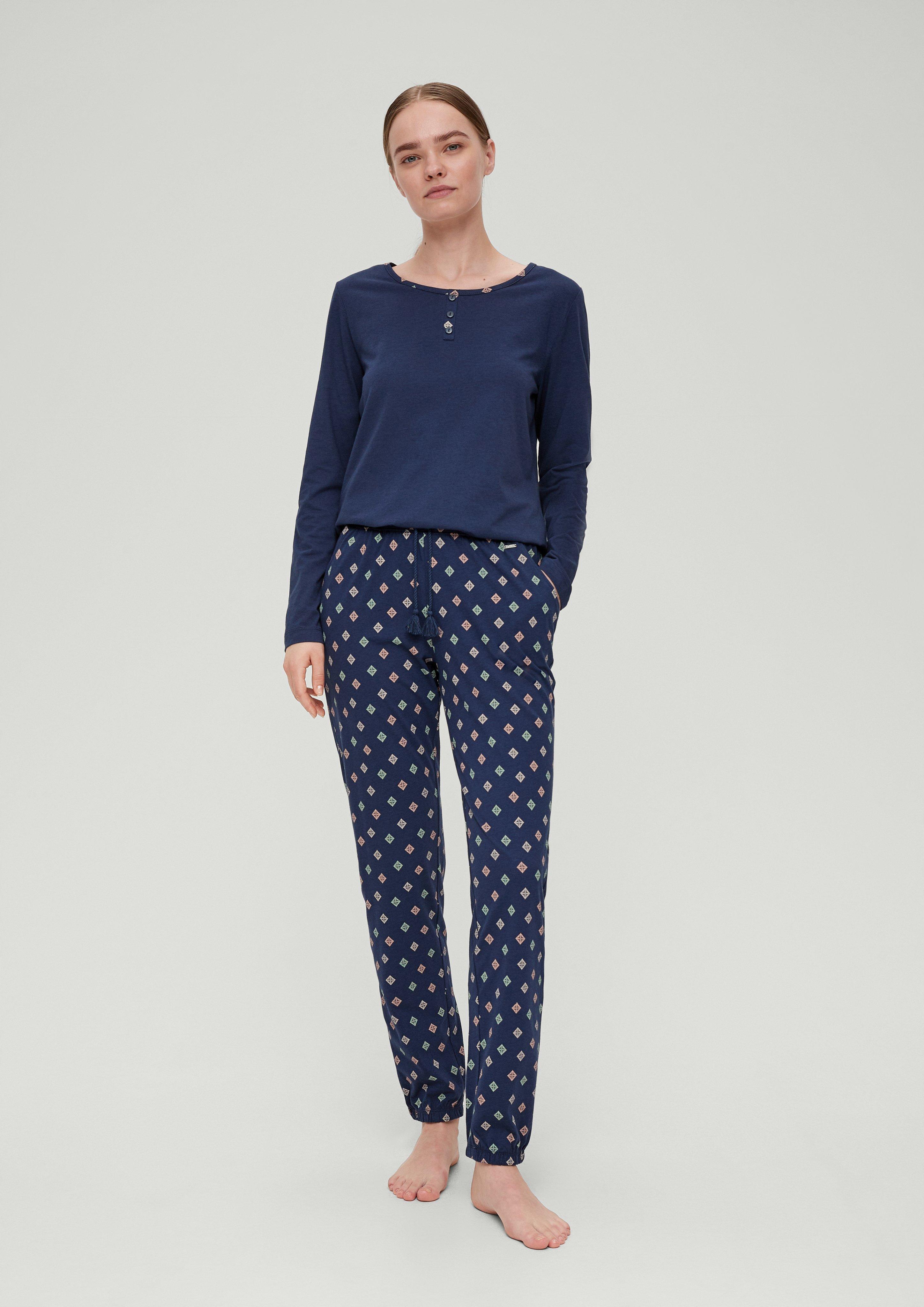Pyjama Hose mit Streifen  6008379-5865