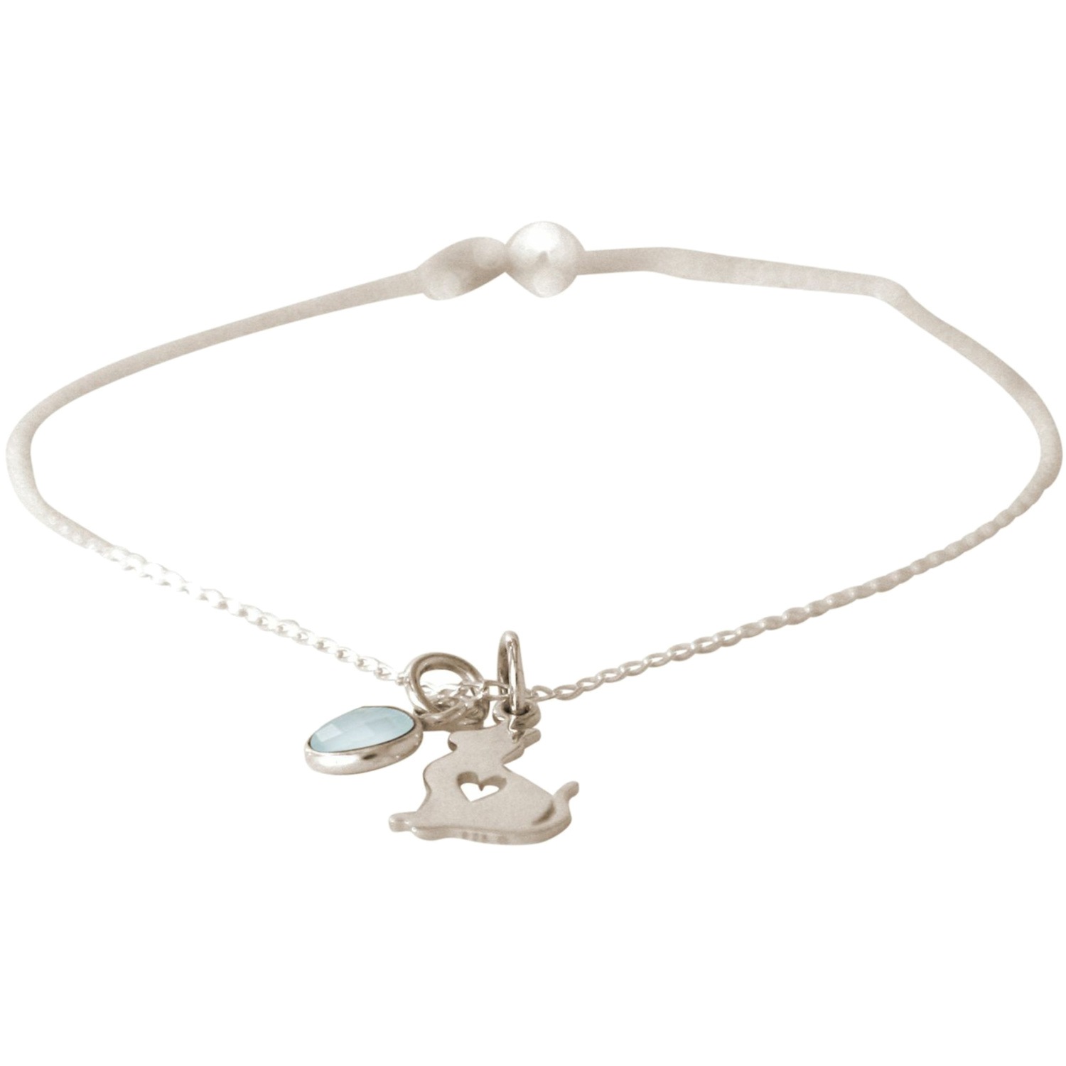 Armband 'KATZE - KÄTZCHEN Chalcedon'