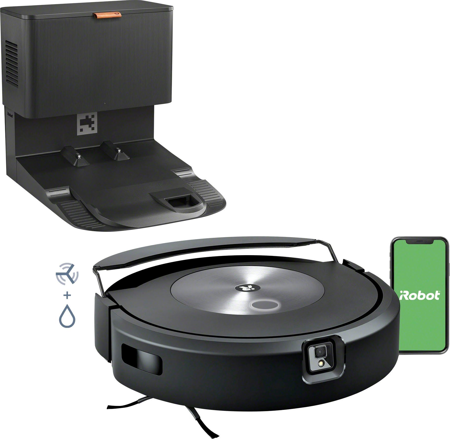 iRobot Saugroboter Roomba Combo j7+ (c755840) mit autom. Absaugstation, Saug- und Wischroboter