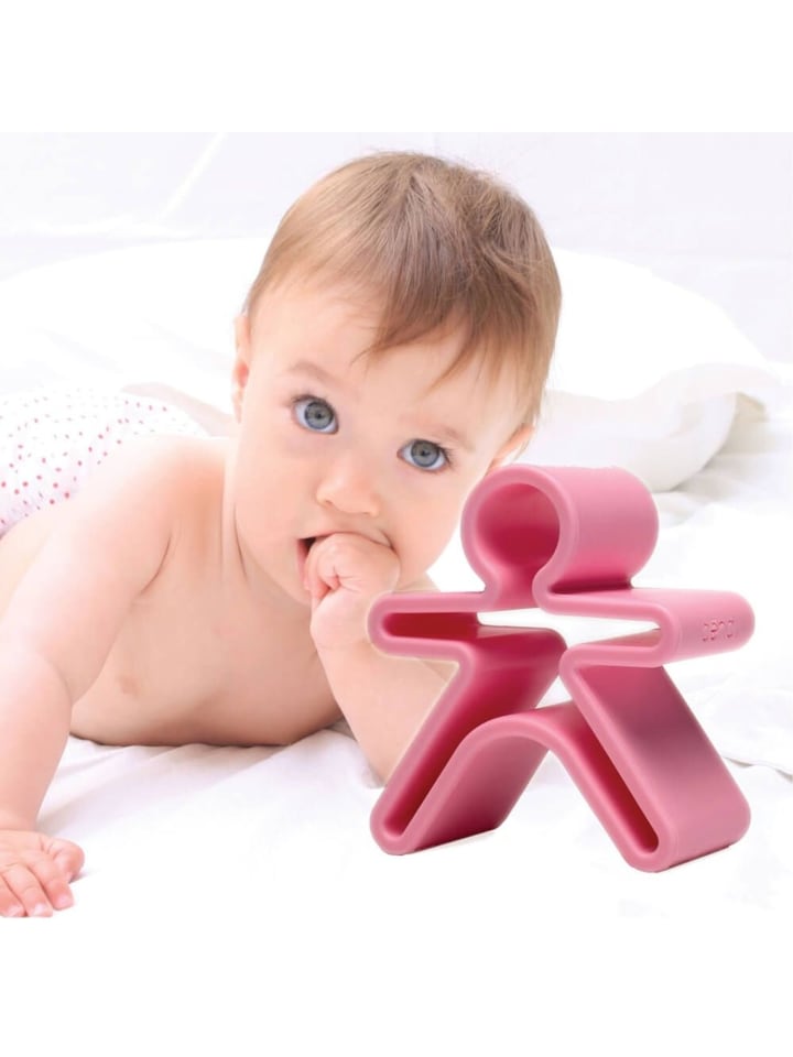 Reer Spielbeißring 1x KID   1x HOUSE, pink in Rosa ab 0 Monate günstig kaufen onesize