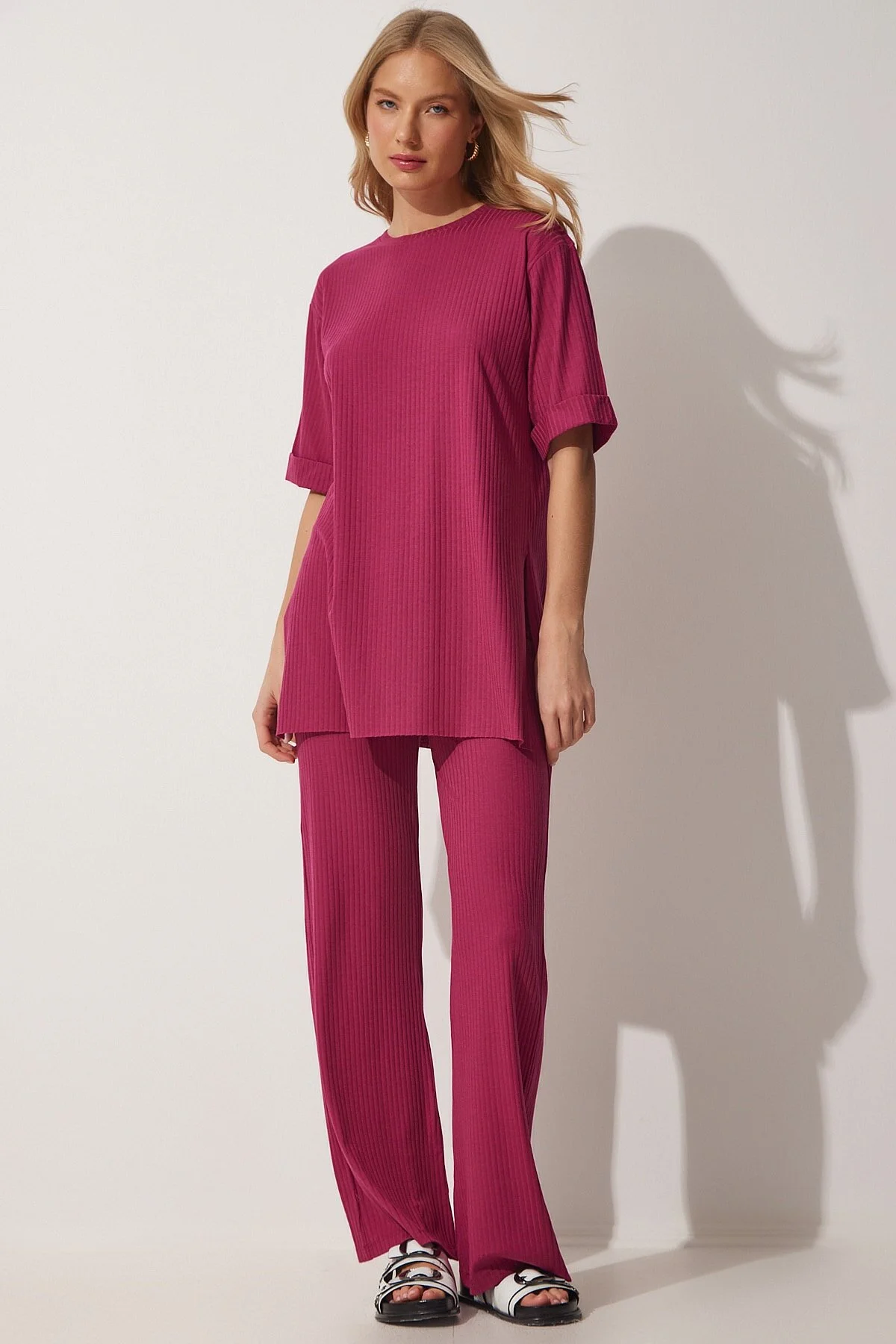 Happiness İstanbul  Zweiteiler - Lila - Regular Fit