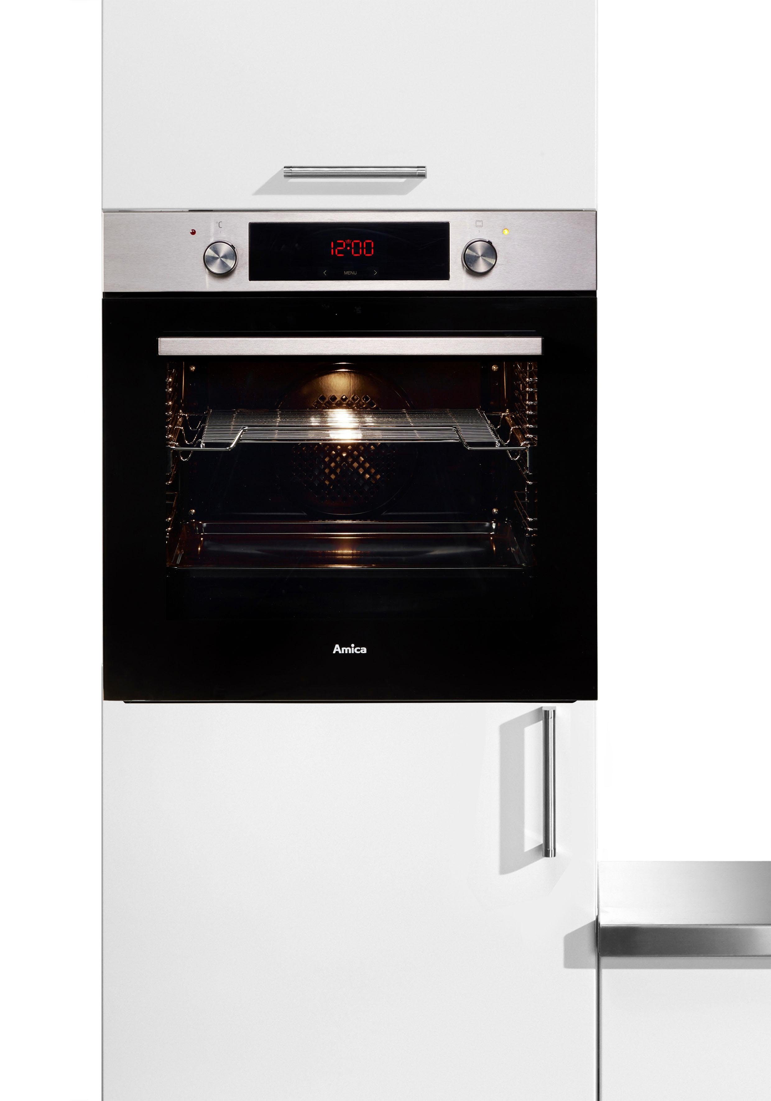Amica Einbaubackofen EBX 943 620 E, mit 1-fach-Teleskopauszug, Simple Steam, Simple Steam