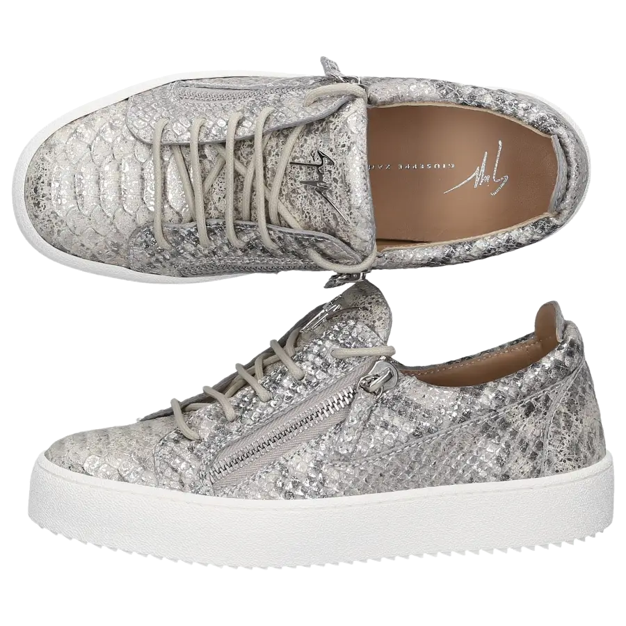 Giuseppe Zanotti - Sneaker low GAIL Kalbsleder - silber