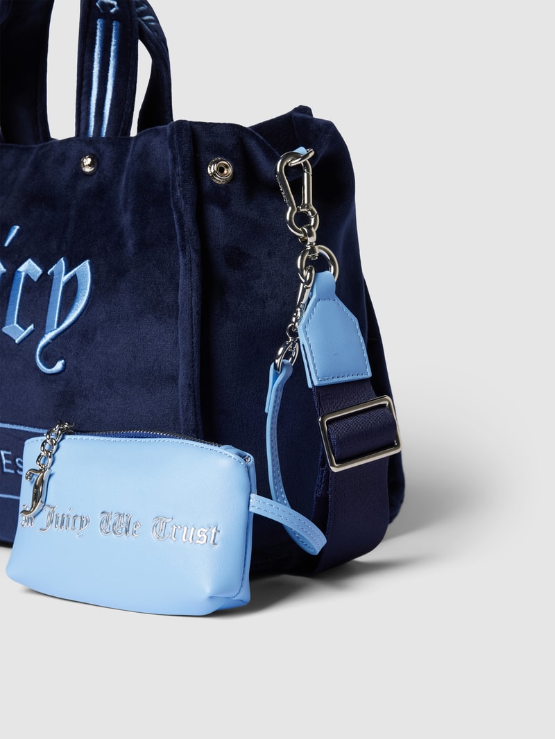 Bowling Bag mit Label-Stitching Modell 'IRIS' in marineblau
