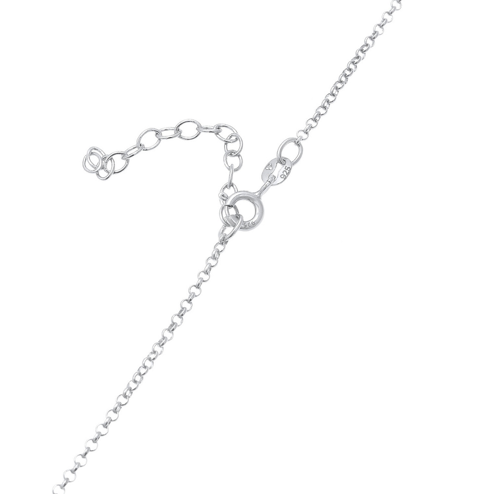 Elli Elli Collier Pendentif cœur pour femme Edelweiss Dirndl Look en argent sterling 9 Bijoux