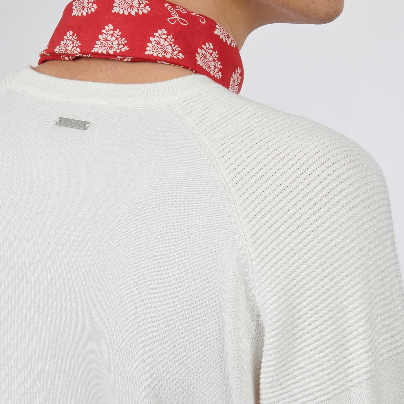MAYER  Pull blanc homme