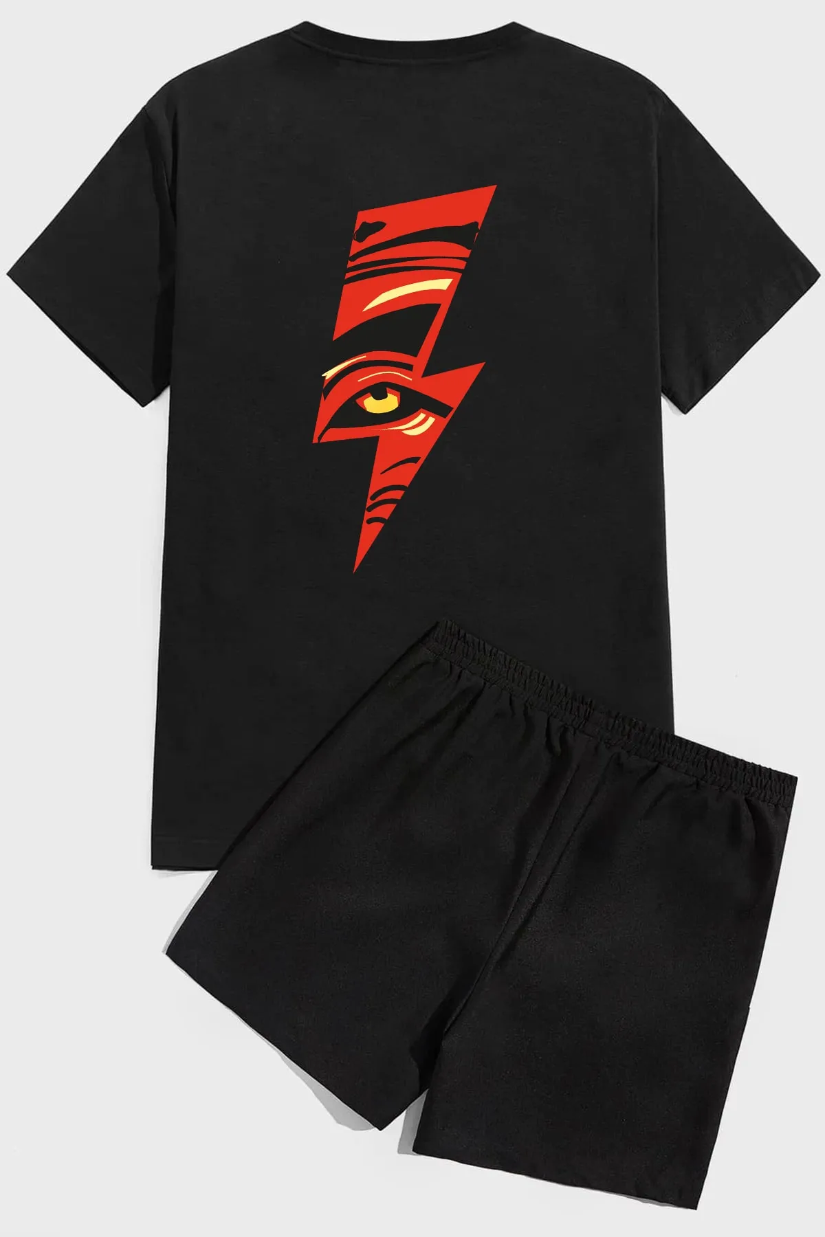 uyguntarz  Shorts-Set mit Blitz-Print