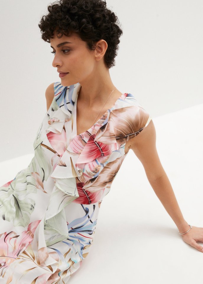 Kleid mit Volants