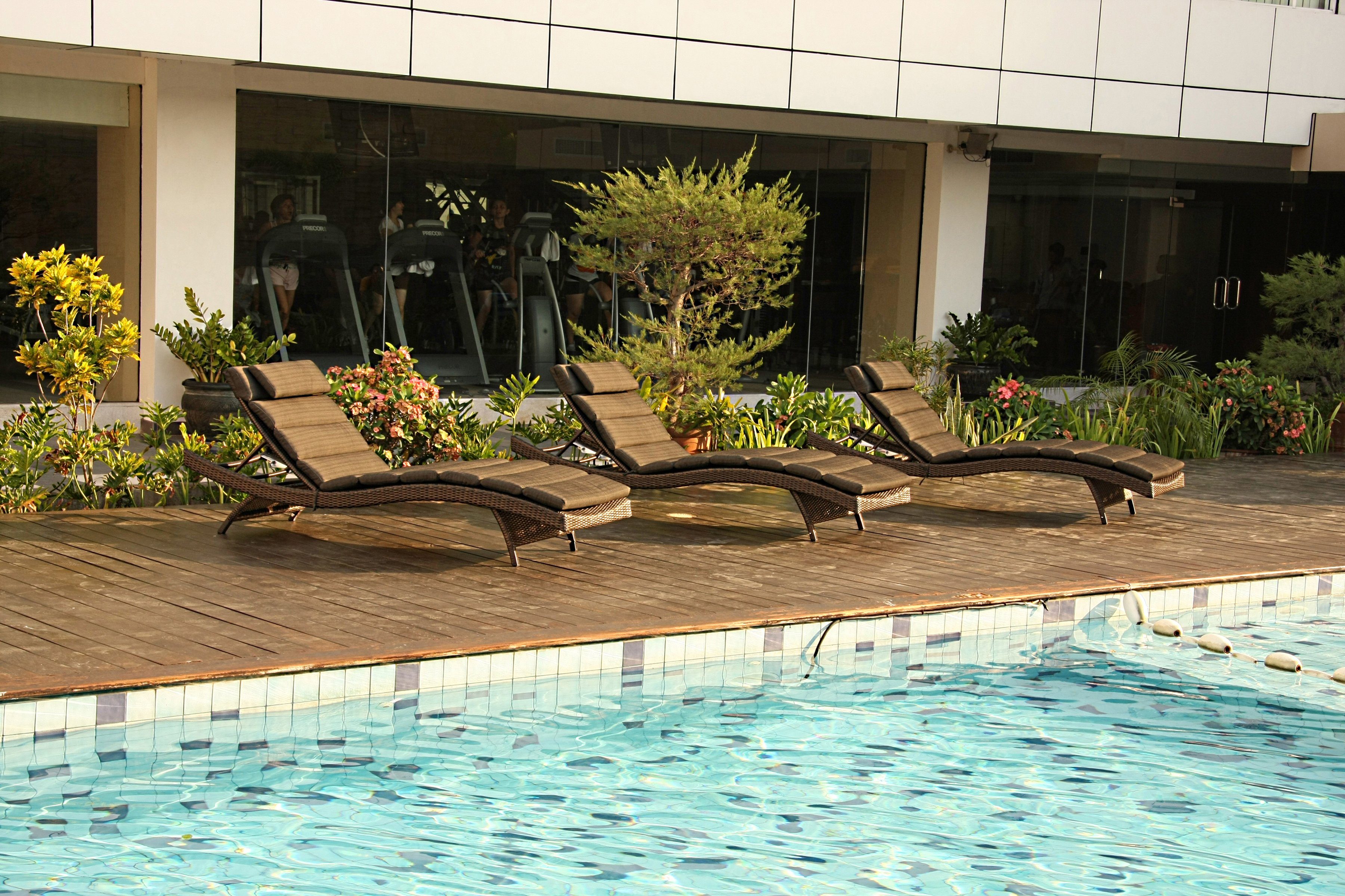 Destiny Gartenliege WAVE, 1-tlg., Stapelliege im Komfortdesign, 206x70x40cm, verstellbar, ohne Auflage