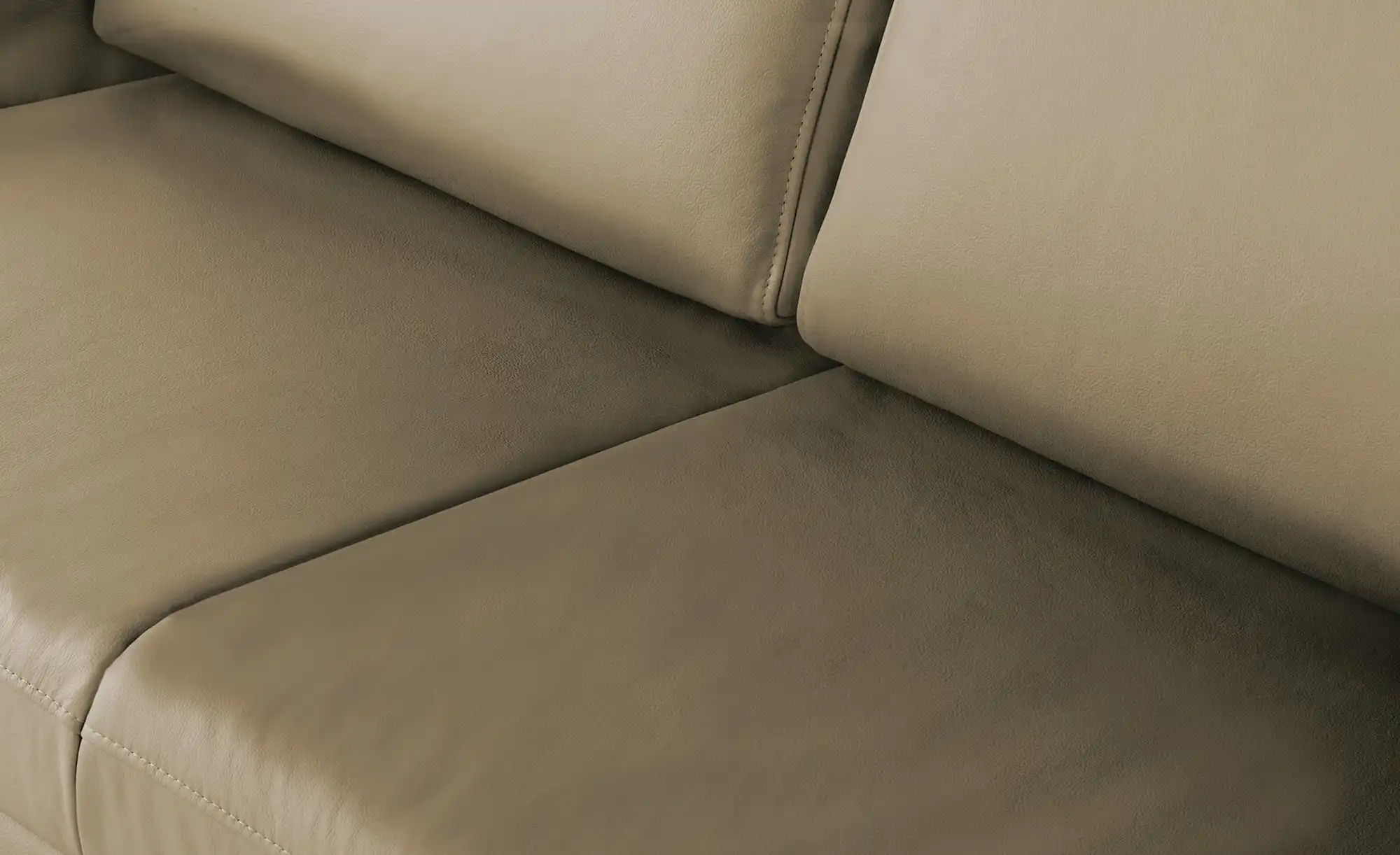 Schlafsofa mit Sitz- und Rückenbezug aus Echtleder