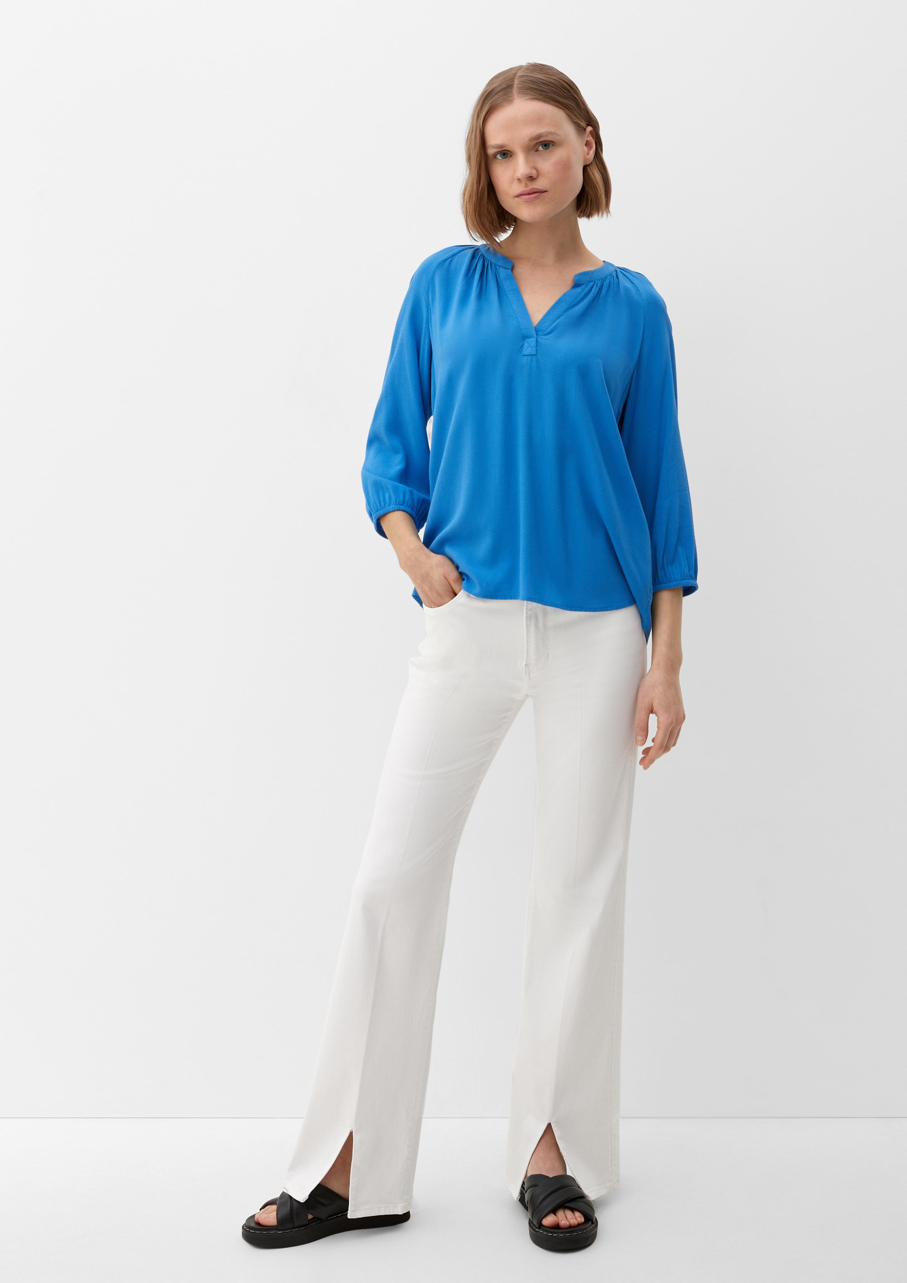 Viskosebluse mit Tunika-Ausschnitt  2128374-5520
