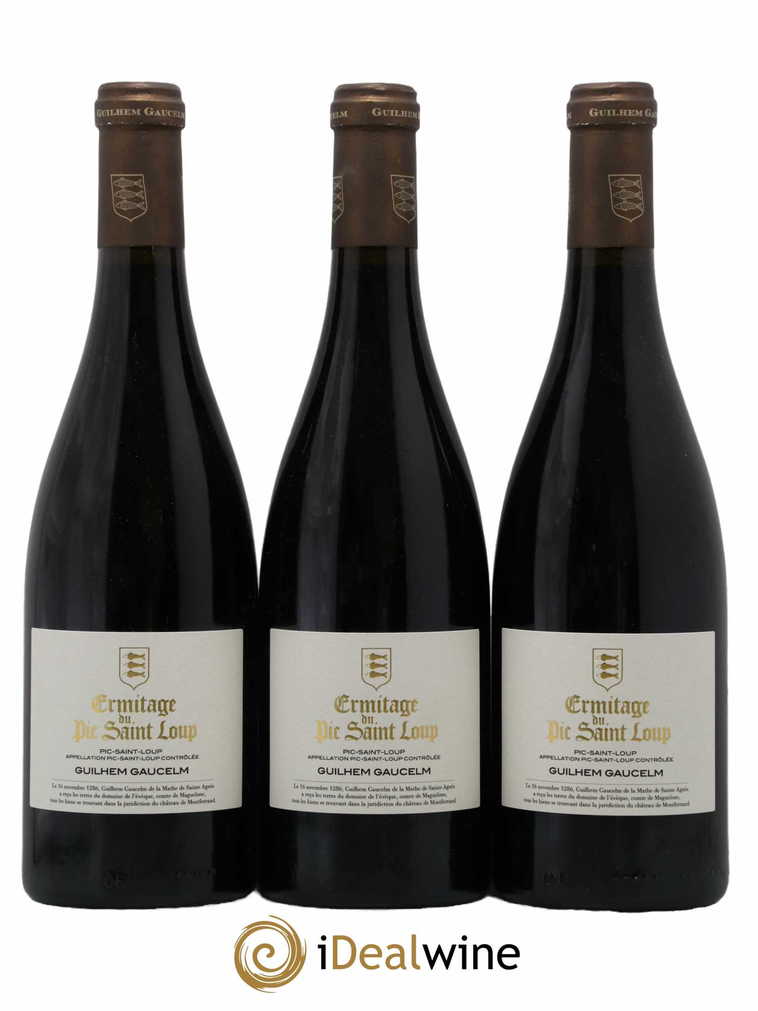 Pic Saint-Loup Héritage du Pic Saint-Loup (anciennement Ermitage) Guilhem Gaucelm Ermitage du Pic Saint-Loup 2018 - Lot de 3 Bouteilles