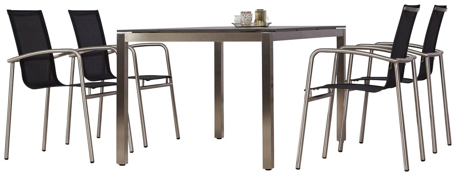 Best Gartensessel Khartum (1-St), Aluminium, stapelbar