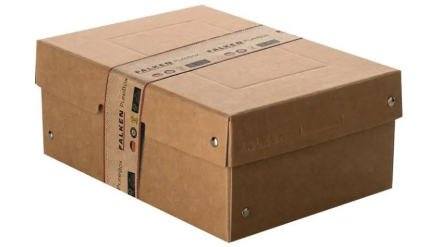 FALKEN PURE Box Nature DIN A5 Füllhöhe 100mm braun