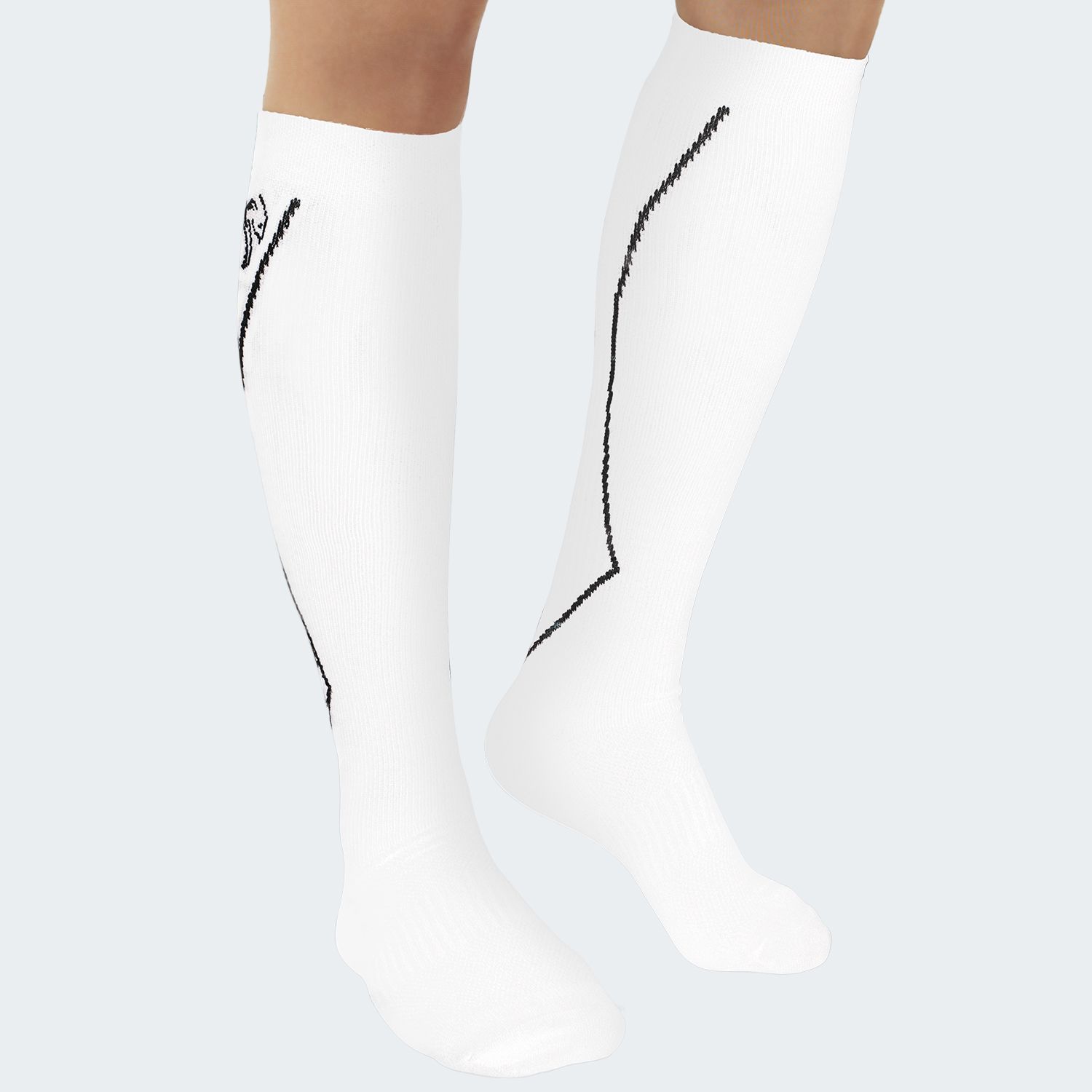 Black Snake Compression Fit Sport Blue Laufsocken