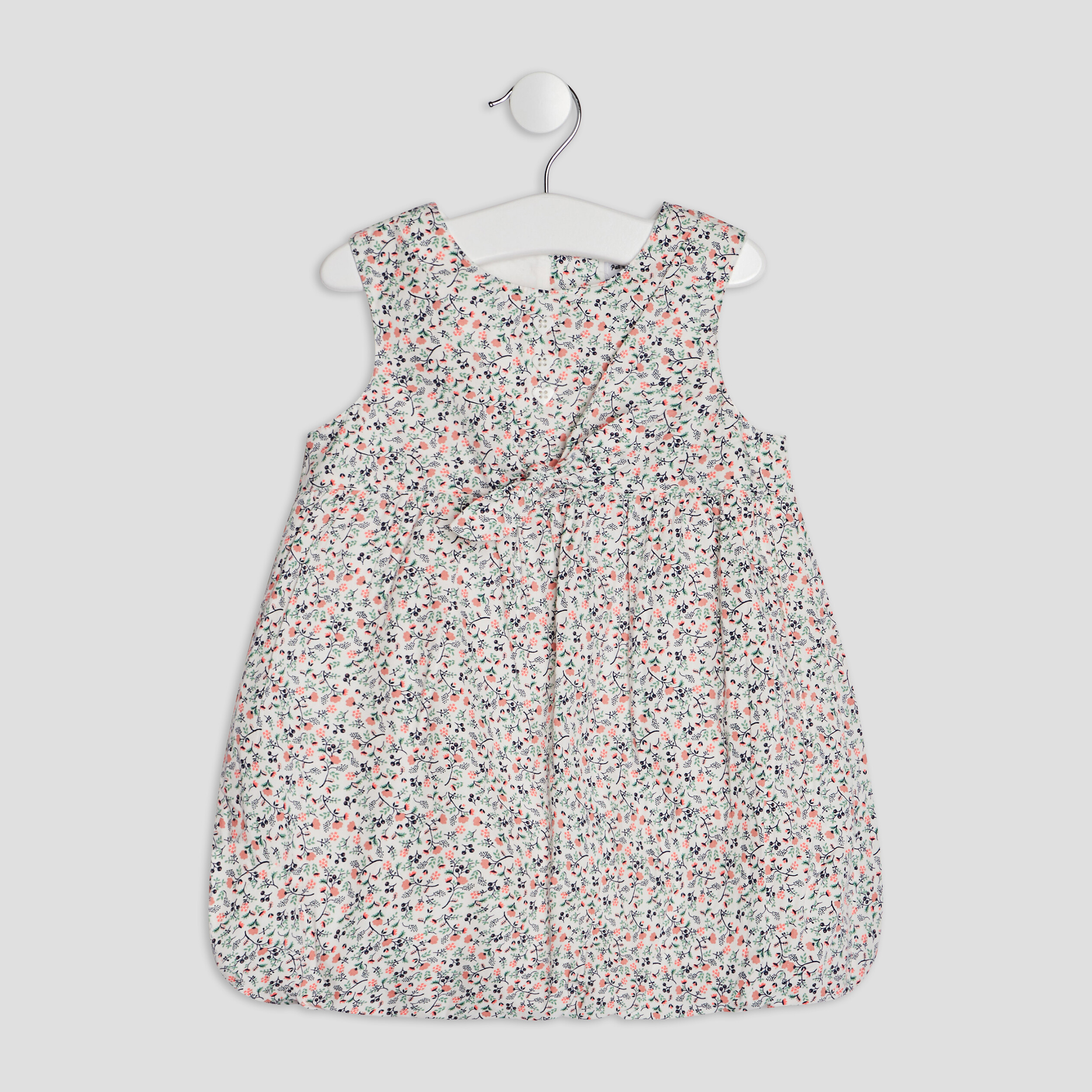 Robe évasée avec noeud multicolore bébé fille | La Halle