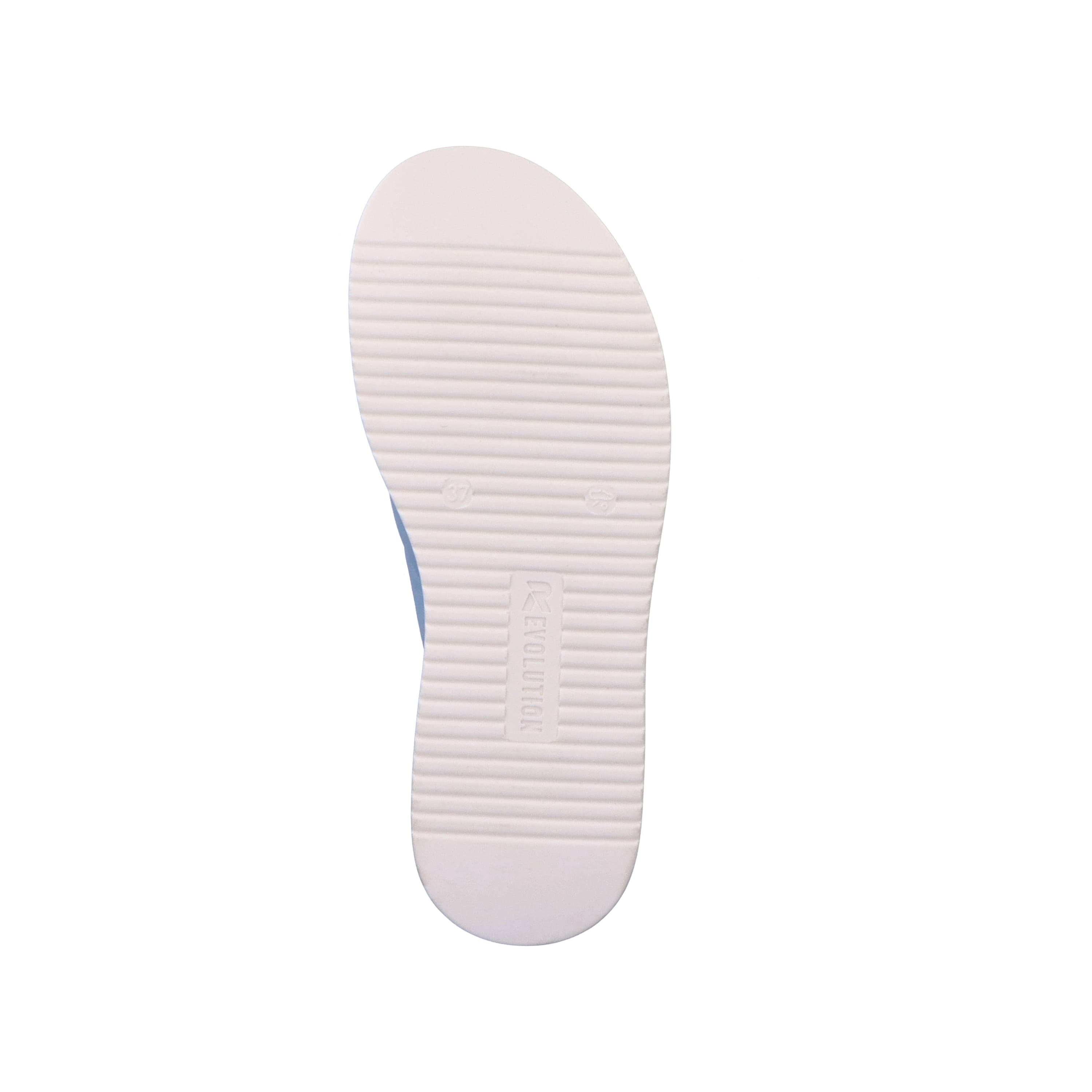 Rieker Damen Pantoletten light summer blue