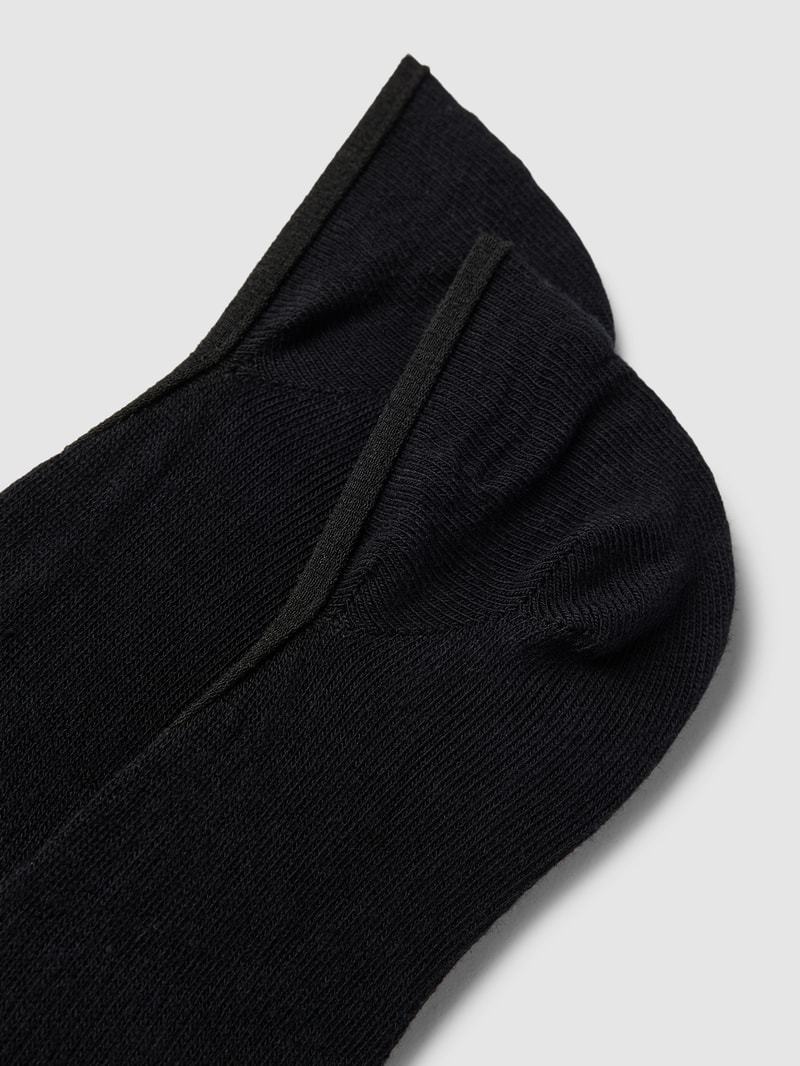 Sneakersocken mit Label-Print in schwarz