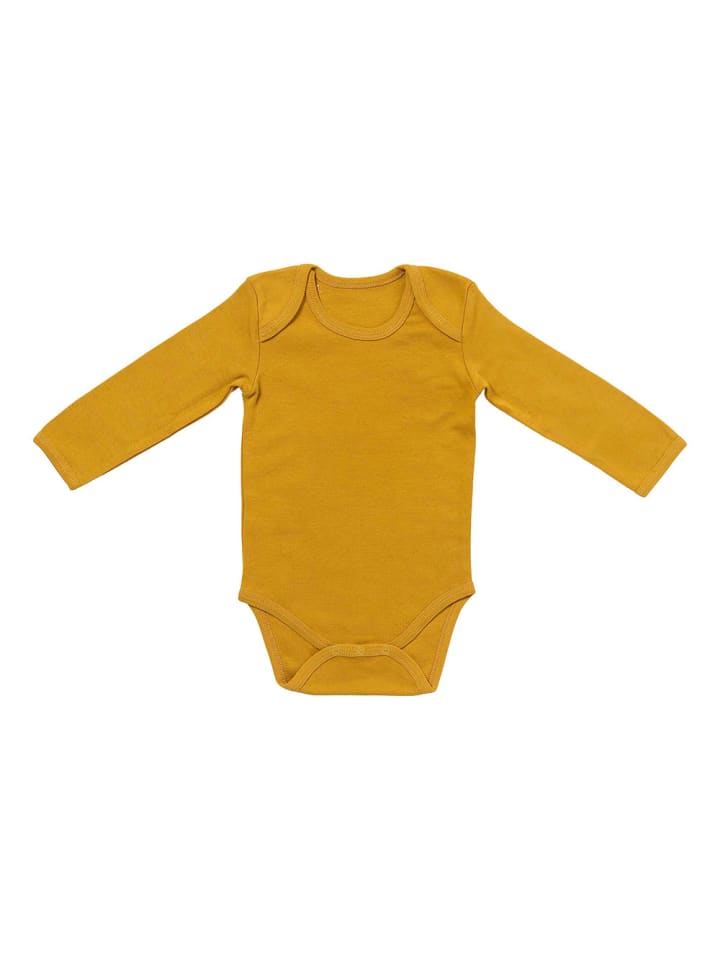 Schlummersack Bio Baby-Bodys langarm 3er-Pack in Gold günstig kaufen