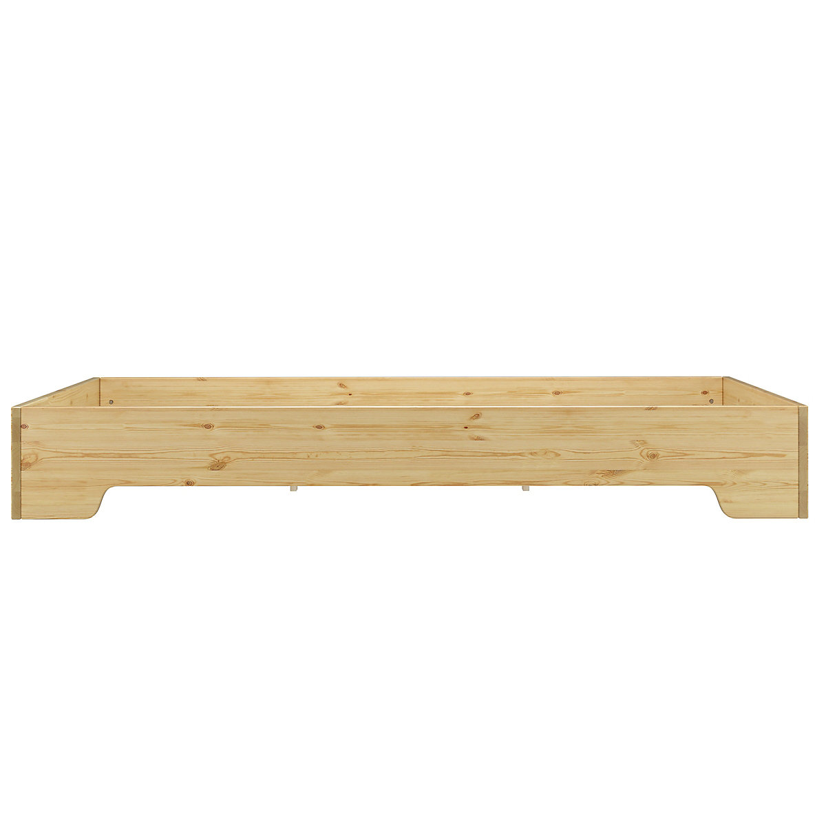 Großes Holzbett Massivholzbettrahmen Kiefer Natur 120x200