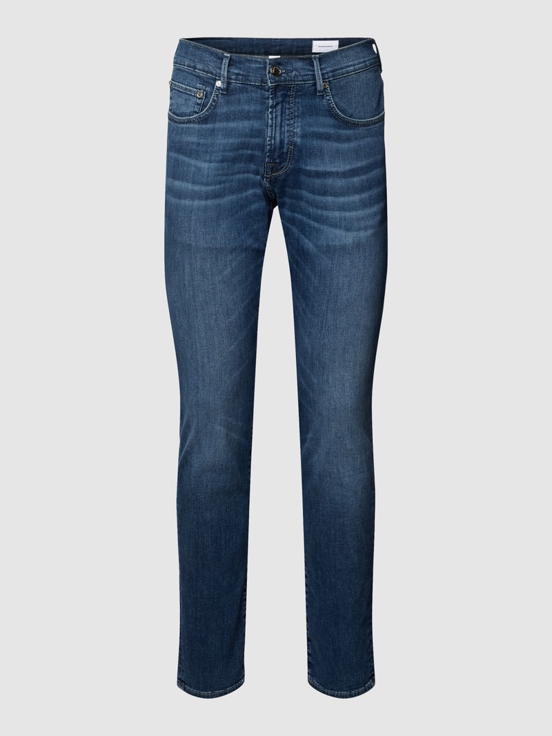 Jeans mit 5-Pocket-Design Modell 'John' in blau