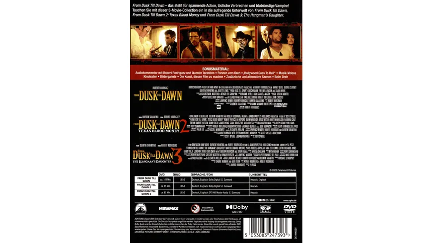 From Dusk till Dawn - Trilogie  [3 DVDs]