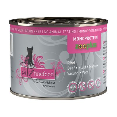 Sparpaket catz finefood Monoprotein zooplus 24 x 200 g