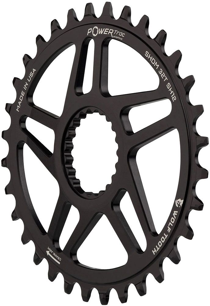 Wolf Tooth Components Powertrac Elliptical Shimano 12-fach DM Boost 3mm Offset Kettenblatt kaufen | Bike-Discount