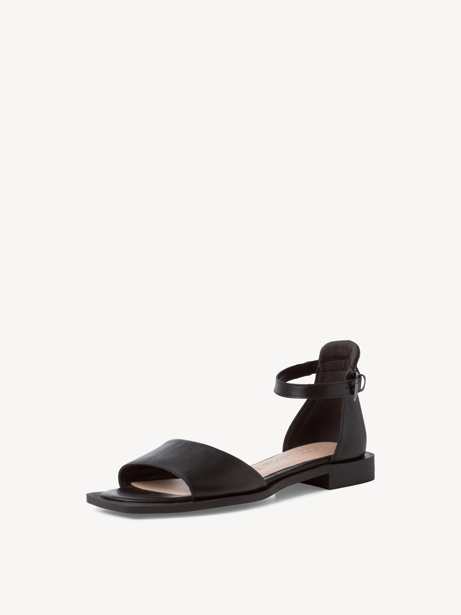 Sandale en cuir - noir