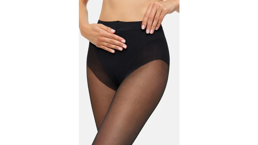NUR DIE Damen figurformende Feinstrumpfhose Figura 25 DEN schwarz