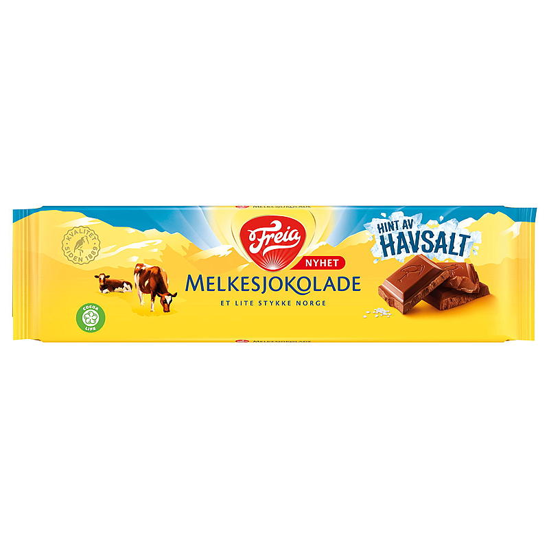 Freia Melkesjokolade 200 g m/havsalt